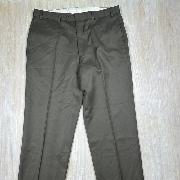Brooks Brothers Madison Fit Classic Flat Front Wool Blend Dress Pants 36x32 - Picture 2 of 15